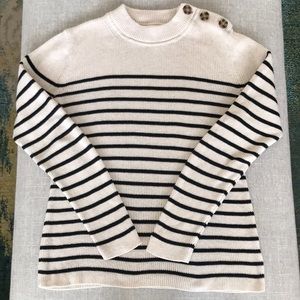 Gap Striped Cotton Sweater Size Med